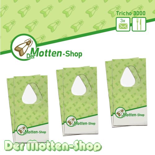 Schlupfwespen gegen Lebensmittelmotten 2 Karten x 3 Lieferungen