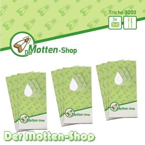 Schlupfwespen gegen Lebensmittelmotten 3 Karten x 3 Lieferungen
