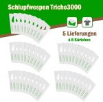 Schlupfwespen gegen Kleidermotten 8 Karten x 5 Lieferungen