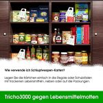 Schlupfwespen gegen Lebensmittelmotten 8 Karten x 3 Lieferungen